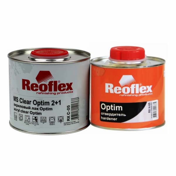 REOFLEX RX C-05 MS Clear Optim Акриловый лак 0,5л + 0,25л (RX H-05)