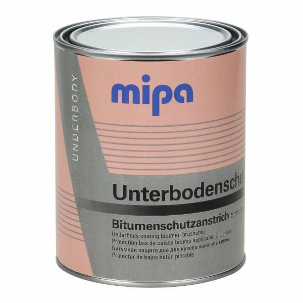 MIPA Unterbodenschutz Битумная защита дна кузова под кисть чёрная 1л