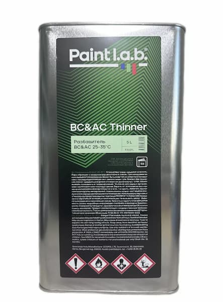 PAINT L.A.B. T301PL BC&AC Thinner Разбавитель универсальный 5л 