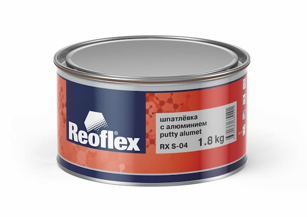 REOFLEX RX S-04 Putty Alumet Шпатлёвка с алюминием 1.8кг