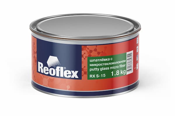 REOFLEX RX S-15 Putty Glass Micro Fiber Шпатлёвка с микростекловолокном 1.8кг