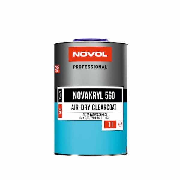 NOVOL NOVAKRYL 560 МS Air Dry CLEARCOAT Лак акриловый  2+1 1л+0,5л (H5160)