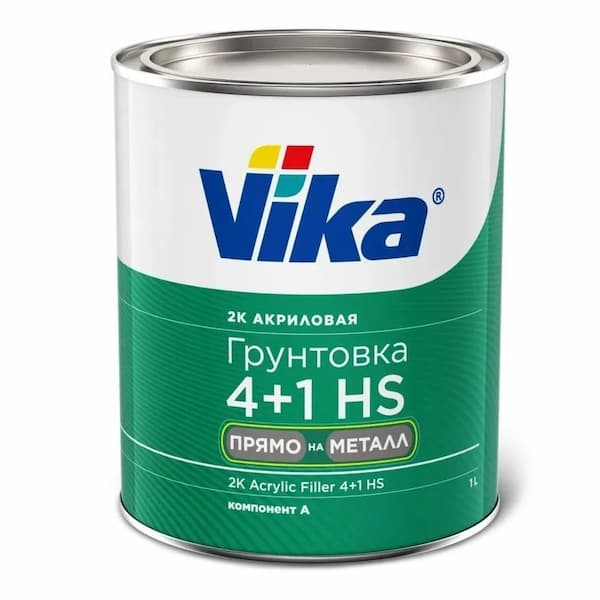VIKA 2K ACRYLIC FILLER HS 4+1 Грунт-наполнитель "Прямо на металл" 1,2кг + 0,19кг