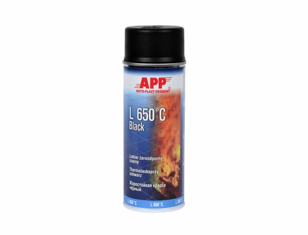 APP L650°C Жаростойкая краска черная 400мл