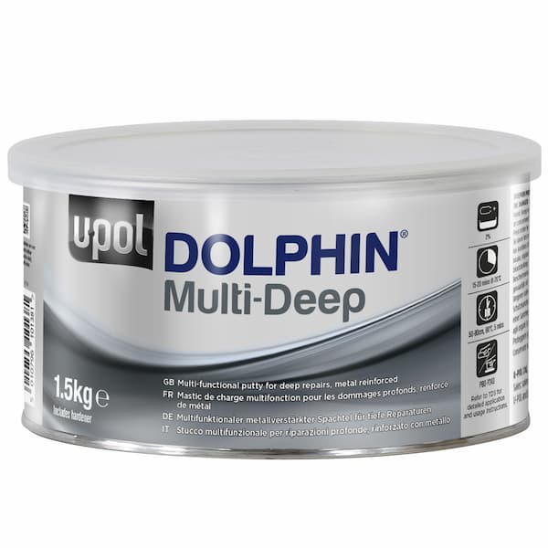 U-POL DOLPHIN MULTI-DEEP Шпатлевка с алюминием 1,5кг
