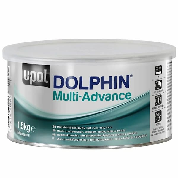 U-POL DOLPHIN MULTI-ADVANCE Шпатлевка быстросохнущая легкошлифуемая 1,5кг