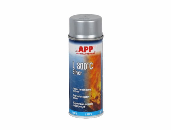 APP L800°C Жаростойкая краска серебряная 400мл