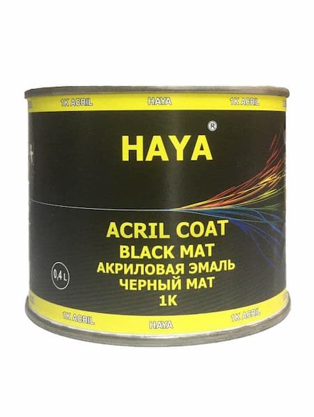 HAYA 1K Краска чёрный мат 0,4л