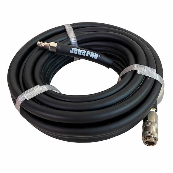 JETA PRO 5886015 Гибкий чёрный антистатичекий шланг для подачи сжатого воздуха с быстросъемами 15м