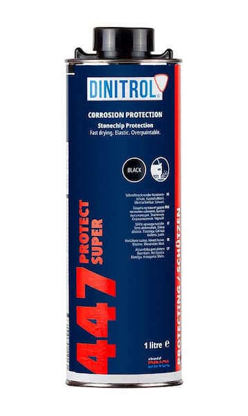 DINITROL 447 Антигравий черный с цинком окрашиваемый 1л