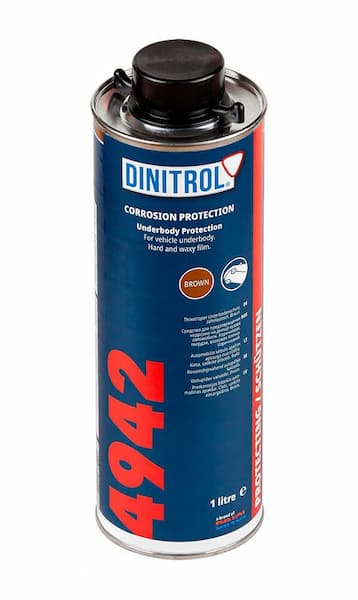 DINITROL 4942 Антикор для днища с алюминиевым наполнением 1л превью #3