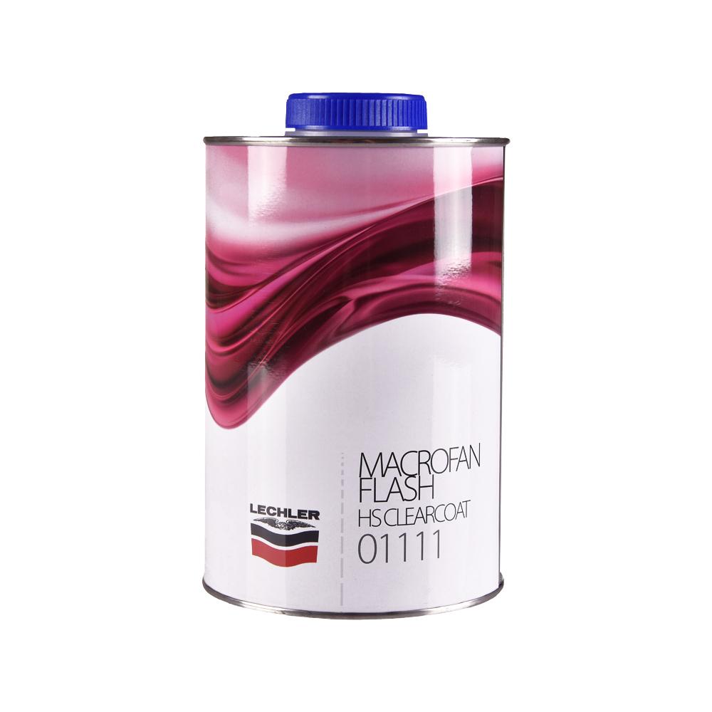 LECHLER 01111 MACROFAN FLASH HS Прозрачный лак 1л + 0.5л (00362 HS)