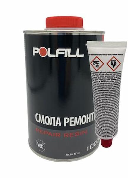 POLFILL Смола ремонтная 1кг (с отвердителем)