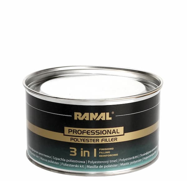 RANAL PROFESSIONAL 3 in 1 Полиэфирная наполняющая шпатлевка 1,9 кг