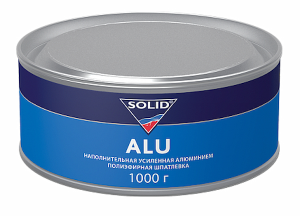 SOLID ALU Наполнительная полиэфирная шпатлевка усиленная частичками алюминия 1,0кг