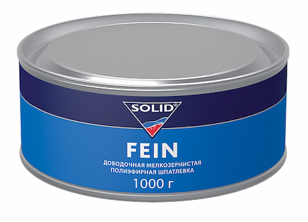 SOLID FEIN Доводочная мелкозернистая полиэфирная шпатлевка 1,0кг