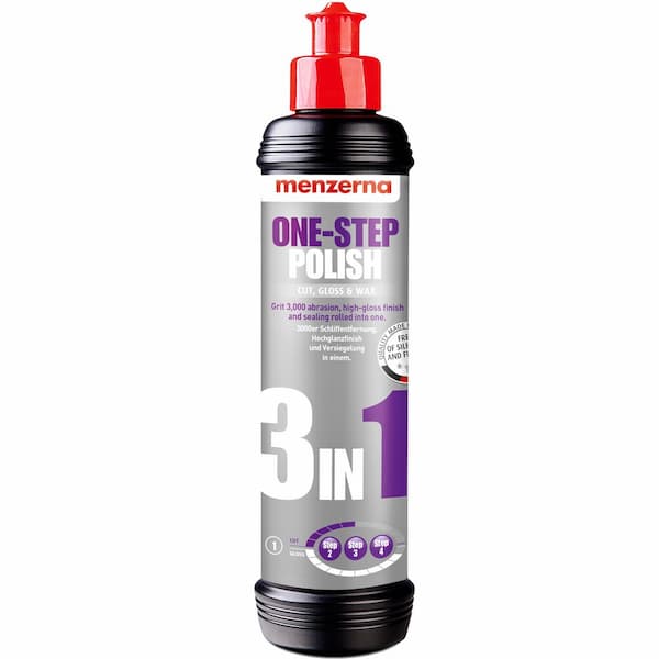MENZERNA 3 IN 1 One-step Polish Finish Plus Низкоабразивная полировальная паста 250мл