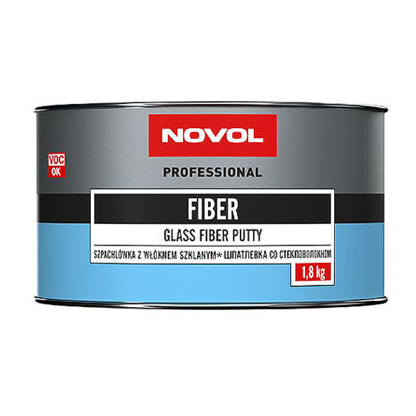 NOVOL FIBER Шпатлёвка со стекловолокном 1.8кг