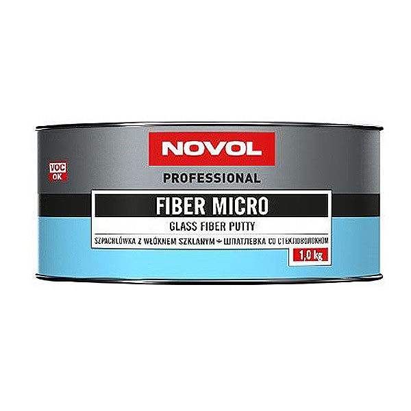 NOVOL FIBER MICRO Шпатлёвка с мелким стекловолокном 1кг