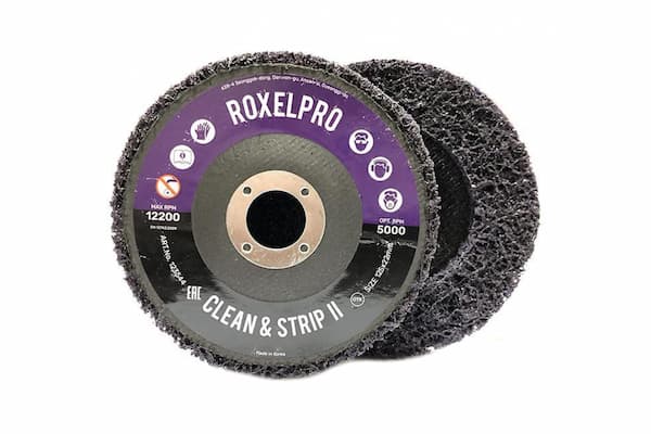 ROXELPRO 123543 Clean&Strip II Круг зачистной на оправке пурпурный 13х22х115мм