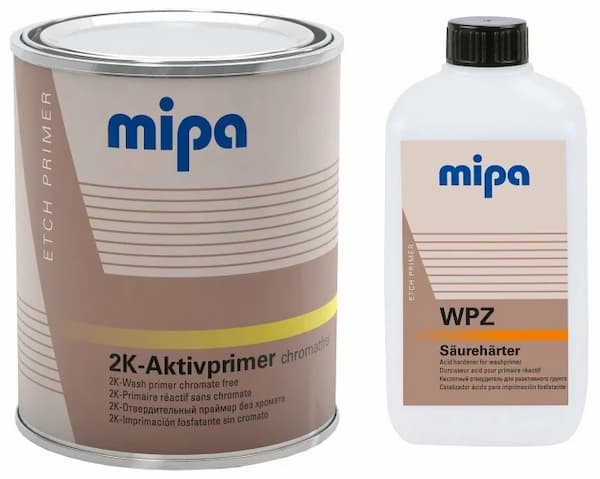 MIPA 2К HS Wash Primer Aktivprimerа Грунт кислотный 1л + 0,5л (WPZ)