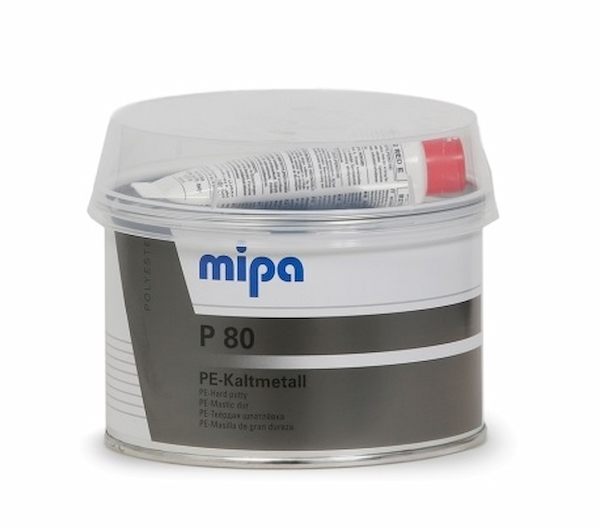 MIPA P80 Kaltmetall Шпатлевка твердая жаростойкая 1кг