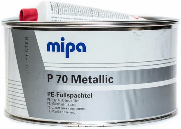 MIPA P70 Metallic PE-Fullspachtel Шпатлевка с алюминиевым наполнителем 2кг