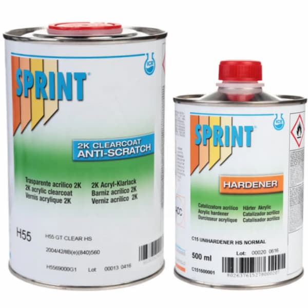 SPRINT H55 HS Anti-Scratch Лак акриловый 1л + 0,5л(C16)
