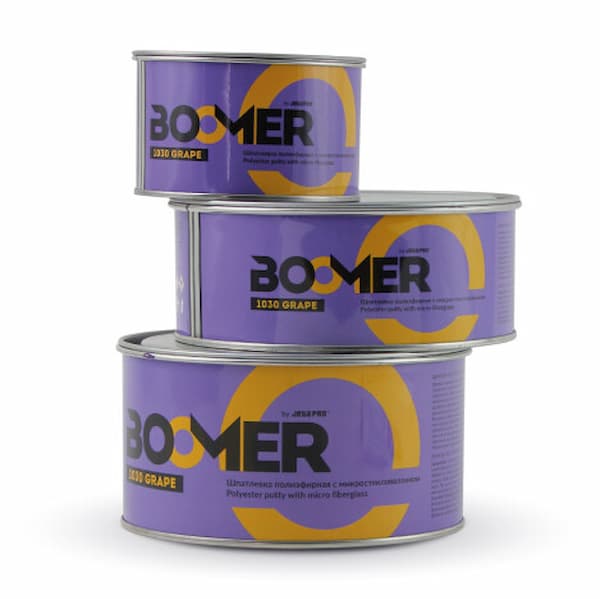 BOOMER 1030 GRAPE Полиэфирная шпатлёвка с микростекловолокном 1,8 + 0,045кг
