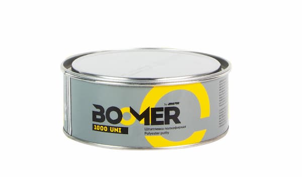 BOOMER 1000 UNI Шпатлевка полиэфирная универсальная 1,8 + 0,045 кг