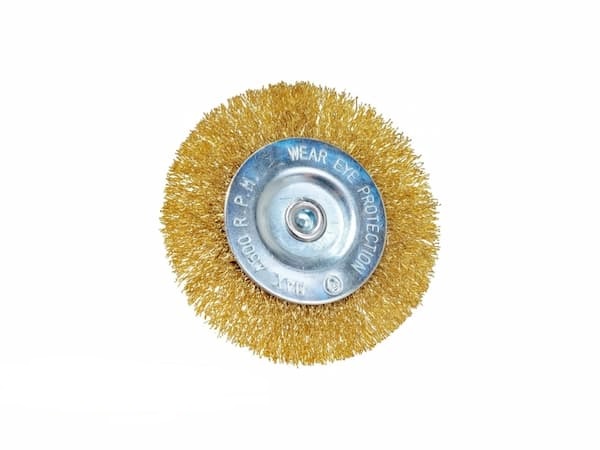 VX 7003 Кордщетка радиальная омедненная сталь 75мм 1/4 превью #2